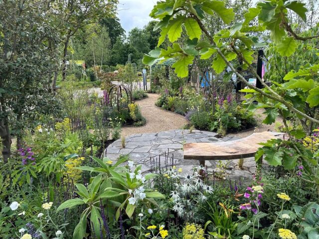 Our Liscannor Crazy Paving at the Bloom Garden Festival. Transform your garden using the natural beauty of Liscannor Stone. Contact us today ☎️ 
Nationwide & UK delivery 🚚 #NaturalStone #Walling #Buildingstone #liscannorstone #Featurewall #stonemasonry #drystonewall#liscannorslate#machineblock#stonework#newbuild#stonecladding#liscannorflagstone#stonemasons#newbuildhome#wallcapping#selfbuild#stonebuilding#capping#crazypaving#patiopaving#selfbuildireland#bloomgardenfestival